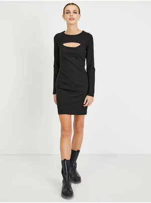 Black Sheath Dress with Guess Lana Cut - Women