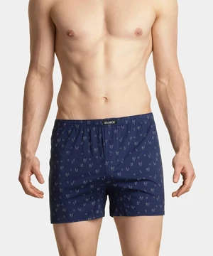 Pánské volné boxerky ATLANTIC 2Pack - černé/modré