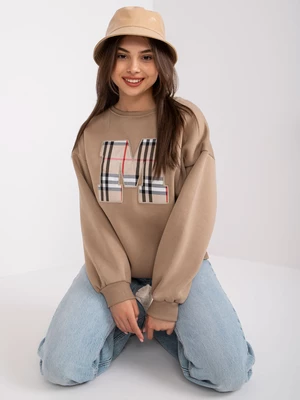 Dark Beige Oversized Women's Elise Sweatshirt