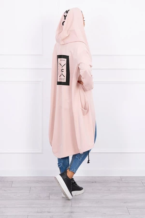 Oversize Hooded Worm Dark Powder Pink