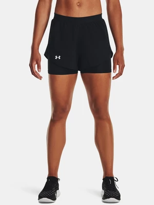 Under Armour Kraťasy UA Fly By Elite 2-in-1 Short-BLK - Dámské