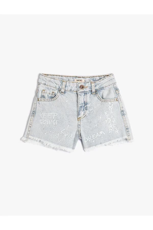 Koton Shorts - Blue - Normal Waist