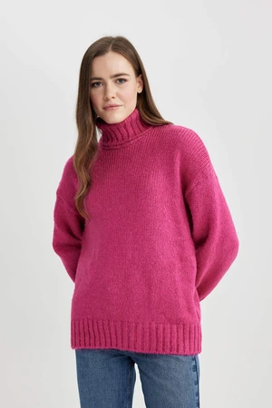 DEFACTO Oversize Fit Turtleneck Tunic