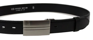 Penny Belts Pánsky kožený spoločenský opasok 35-020-8PS-60 black 120 cm