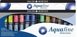 Daler Rowney Aquafine Ensemble de peintures à l'aquarelle 12 x 8 ml