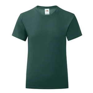 Iconic Fruit of the Loom Girls' Green T-shirt