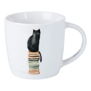 Biały porcelanowy kubek 400 ml Well Read Cat – Maxwell & Williams