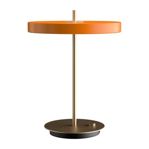 Pomarańczowa lampa stołowa LED ze ściemniaczem i metalowym kloszem (wysokość 41,5 cm) Asteria Table – UMAGE