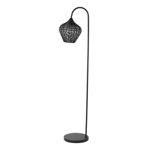 Czarna lampa stojąca (wysokość 160 cm) Alvaro – Light & Living