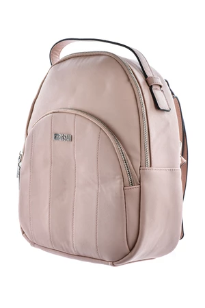 Women's Leather Backpack 2in1 Big Star LL574098 pink