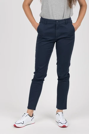 Tommy Jeans Trousers - TJW ESSENTIAL SLIM GMD CHINO dark blue