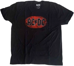 AC/DC Camiseta de manga corta Oval Logo Vintage Black S