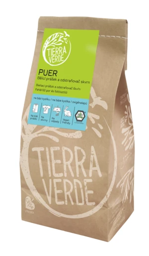 TIERRA VERDE Puer bělící prášek pro praní 1 kg