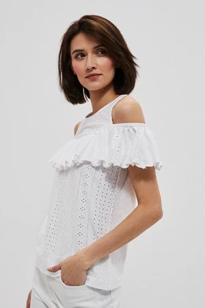 Cold blouse with frills