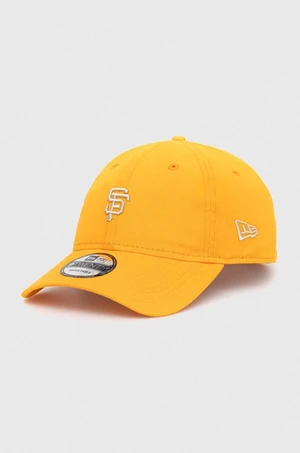 Bavlnená šiltovka New Era oranžová farba, s nášivkou, SAN FRANCISCO GIANTS