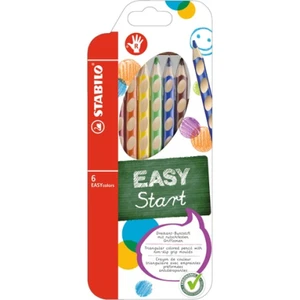 Ergonomické pastelky pro praváky - STABILO EASYcolors - 6 ks sada - 6 různých barev