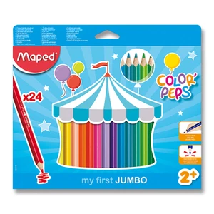 Pastelky trojboké Maped Jumbo Color' Peps 24 ks,BL