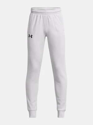 Světle šedé klučičí tepláky Under Armour UA Armour Fleece Joggers