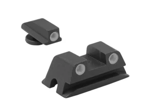 Tríciové mieridlá Tru-Dot® Fixed Pistol Set Meprolight® / zelená muška, zelené plexi (Farba: Čierna, Model zbrane: Sig Sauer 9MM/357 P-Series)