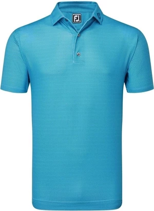 Footjoy Octagon Print Lisle Blue Sky L Polo košeľa