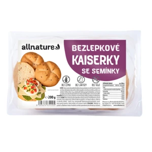 ALLNATURE Bezlepkové kaiserky se semínky 200 g