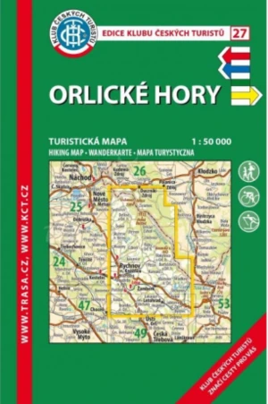 KČT 27 Orlické hory 1:50 000 Turistická mapa