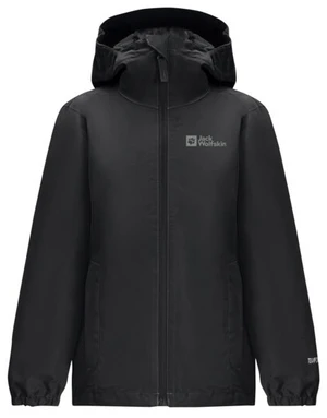 Jack Wolfskin Flaze K 128, black Dětská bunda na zip