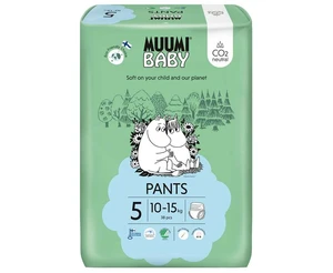 MUUMI Baby Pants 5 Maxi+ 10-15 kg (38 ks), nohavičkové eko plienky