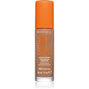 Rimmel Lasting Radiance rozjasňujúci make-up SPF 25 odtieň 400 Natural Beige 30 ml