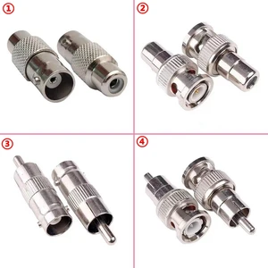 2-10Pcs Q9 BNC To RCA AV Male Female Straight Connector RCA AV To BNC Male Female for CCTV Video High Quality Fast Delivery