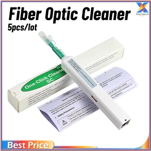 5pcs/lot Fiber Optic Cleaner SC One Click Cleaner Fiber Optic Connector Cleaning Tool 2.5mm Universal Connector