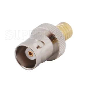 Superbat 5pcs SMB-BNC Adapter SMB Male to BNC Female Straight RF Coaxial Connector