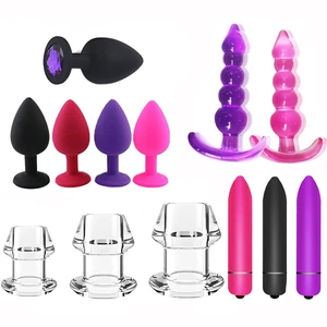 Silicone Butt Plug Anal Plug Unisex Sexshop Adult Goods Anal Sex Toys For Women Men Anal Trainer For Couples Masturbating