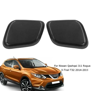 Car Left Front Headlight Washer Nozzle Headlight Spray Cover for Nissan Qashqai J11 2014+ 28658-4EMxx 28659-4EMxx