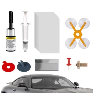 Windshield Cracks Repair Kit Glass Crack Repair Tool Kit Cost-Effective Glass Repair Supplies For Cars RVs SUVs And Trucks