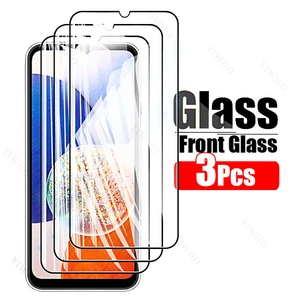 3pcs for Samsung Galaxy A14 4G 5G HD Tempered Glass on For Sumsung A 14 Full Glue Screen Protector Front Clear Film Anti-Shatter