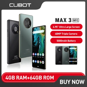 Cubot MAX 3 Smartphone Android 11 Ultra Large Screen Mini Tablet 6.95 Inch 4GB+64GB Mobile Phone 48MP Triple Camera 5000mAh NFC