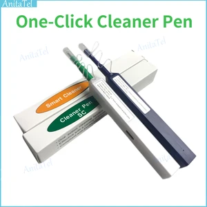 SC/LC/FC/ST One Touch Cleaning Tool 1.25mm 2.5mm One-Click Fiber Optic Connector Cleaner Pen Fiber Optic Cleaner 800 Cleaning