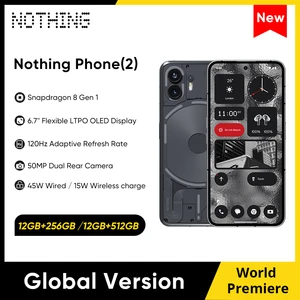 2023 Global Version Nothing Phone (2) 12GB+256GB / 12GB+512GB 5G Smartphone Snapdragon 8 Gen 1 6.7'' OLED Display Mobile Phone