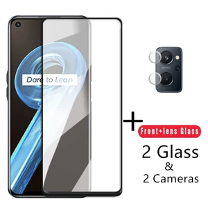 4-in-1 2.5D Tempered Glass For Realme 9i Glass Screen Protector Soft Lens Film For Realme 9i 8i 8 C21 C21Y C25 Narzo 50A 50i 30