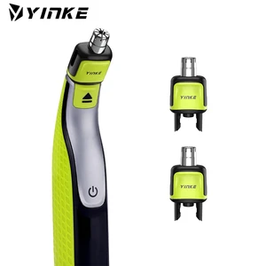 Yinke Nose Hair Trimmer Replacement Heads Compatible with Philips One Blade & One Blade Pro Shaver Waterproof Dual Edge Blades