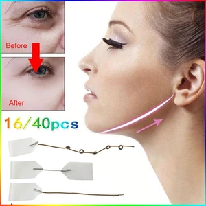 16/40 PCS Neck Thin Face Facial Line Invisible V-Shape Anti-wrinkle Sticker Sagging Skin Lift Up Fast Chin Adhesive Tape