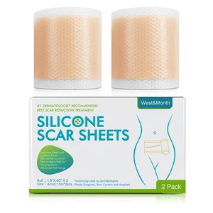 Silicone Scar Sheets Skin Repair Patch 1.5 M/3 M Removal Tape Scar Self-Adhesive Acne Burn Mark Care Skin Therapy Stretch P C3L9