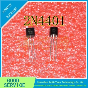 100pcs/lot New 2N4401 0.6A/40V TO-92 low-power transistor