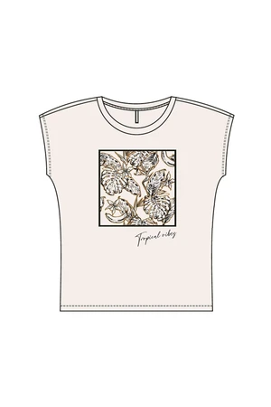 WOMEN'S T-SHIRT L-TS-4093 WHITE