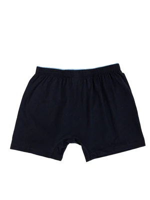 Men's cotton boxers in dark blue