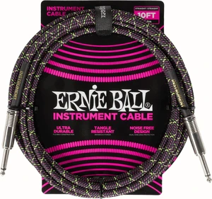 Ernie Ball Braided Instrument Cable Straight/Straight 3 m Gerade Klinke - Gerade Klinke Instrumentenkabel