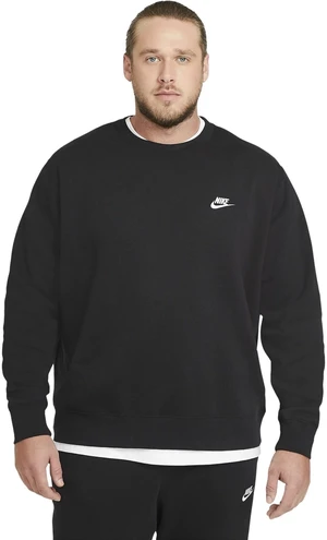 Nike Club Crew Mens Fleece Black/White 2XL Trainingspullover