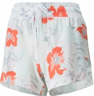 Puma W Nassau Short Bright White/Hot Coral L Shorts