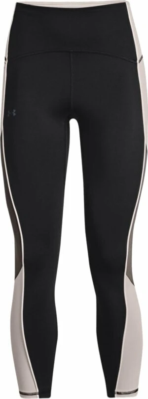 Under Armour Women's UA RUSH No-Slip Waistband Ankle Leggings Black/Ghost Gray M Fitness spodnie